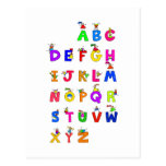 Alphabet Children Postcard