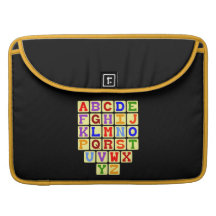 Alphabet MacBook Pro Sleeves