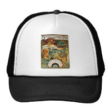 Alphonse Mucha Biscuits LeFevre Utile Mesh Hats