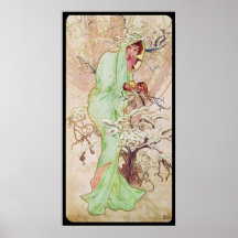 Alphonse Mucha Hiver Winter Posters