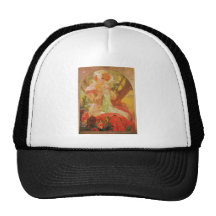 Alphonse Mucha LeFevre Utile Mesh Hats