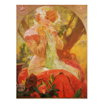 Alphonse Mucha LeFevre Utile Postcards