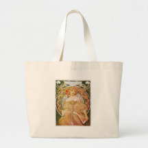 Alphonse Mucha Reverie Daydream Canvas Bag