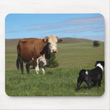 Although Cows and dogs are from different Mouse Pad