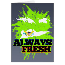 Always Fresh Virgin Islands Greeting Card