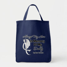 Always My Hero In Memory Daddy - Lung Cancer Bag