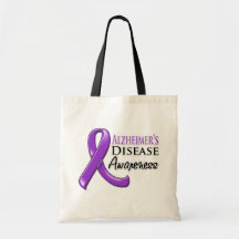 Alzheimer’s Disease Awareness Ribbon Bag