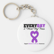Alzheimer's Disease Every Day I Miss My Nana Key Chain