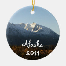 AM Alaskan Mountains Ornaments