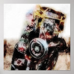 Amarillo Grunge Canvas Print