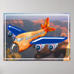Amazing Aeroplane Aerial View Poster