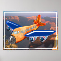 Amazing Aeroplane Aerial View Poster