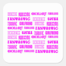 Amazing Awesome Excellent Fabulous... Girlfriend Stickers