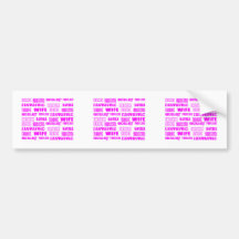 Amazing Awesome Excellent Fabulous... Wife Bumper Stickers