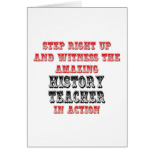 Amazing History Teacher In Action Cards