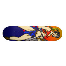Amazon Women Soldiers Custom Skateboard