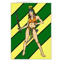 Amazon Women Warriors Card