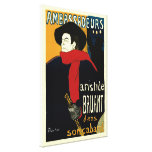 Ambassadeurs: Artistide Bruant by Toulouse Lautrec Gallery Wrap Canvas