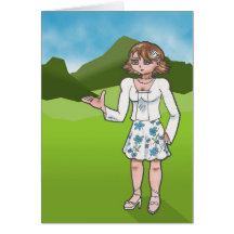 Amber, anime art gallery character cards