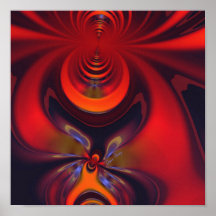 Amber Goddess – Orange and Gold Passion Poster