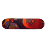 Amber Goddess – Orange and Gold Passion Custom Skate Board