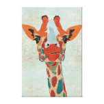 Amber Peeking Giraffe Canvas Canvas Prints