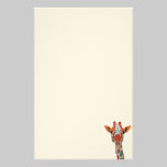 Amber Peeking Giraffe Stationery stationery