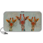 Amber Peeking Giraffes  Doodle Speaker speakers
