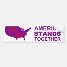 America Stands Together - Centrist / Moderate Gear Bumper Stickers
