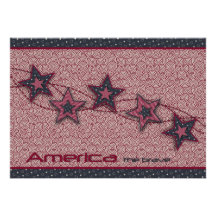 America the Brave Invitation Card