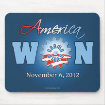 America Won On Nov. 6, 2012 Mouse Pads