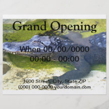 American Alligator Personalized Flyer
