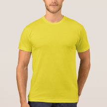 American Apparel Poly-Cotton Blend T-Shirt Yellow