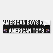 AMERICAN BOYS BUMPER STICKERS