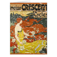 American Crescent Cycles - distressed Cards