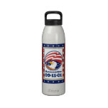 American Eagle Patriot Day 911 Greeting Card Reusable Water Bottle