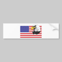 American Flag and Eagle bumper stickers
