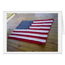 American Flag Blanket Cards