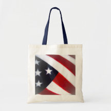 American Flag Canvas Bag