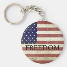 American Flag Keychain