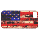 American Flag on old brick wall iPhone 5 Cover