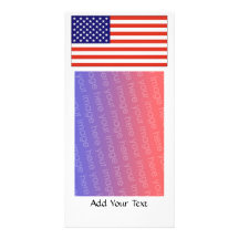 American Flag Photo Card by SRF