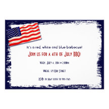 American Flag Popsicle Stick Folkart Invites