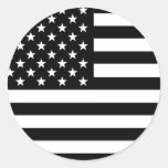 American Flag Round Sticker