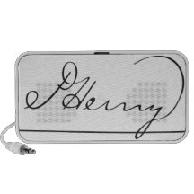 American Founding Father Patrick Henry's Signature Mp3 Speakers