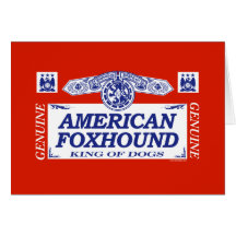 American Foxhound Greeting Cards