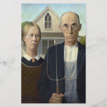 American Gothic by Grant DeVolson Wood Full Color Flyer
