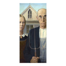 American Gothic by Grant DeVolson Wood Full Color Rack Card