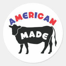 American made beef sticker