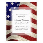 American Patriot Vintage Stars and Stripes US Flag Custom Invites
